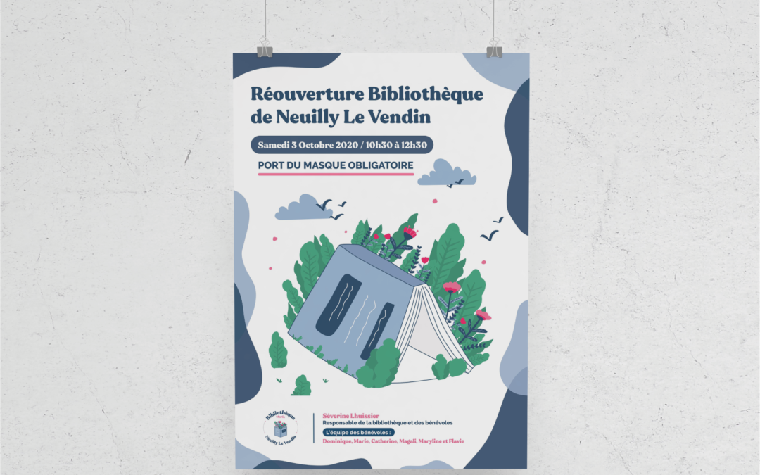 Bibliothèque Marie – Affiche réouverture